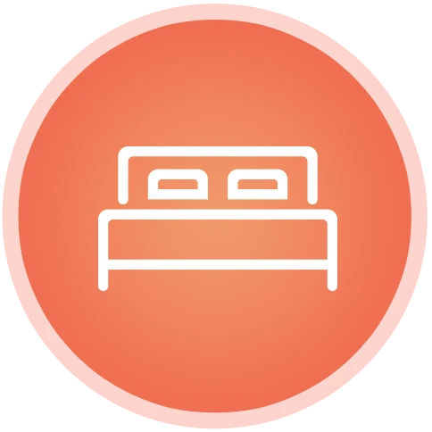 icon of a hotel bed