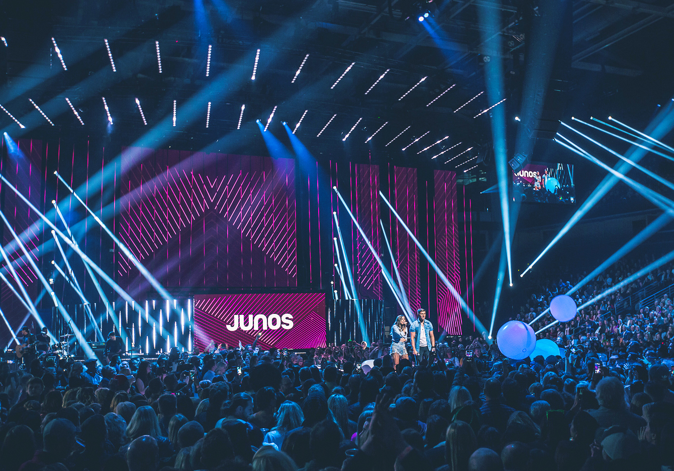 London Juno awards audience next to stage